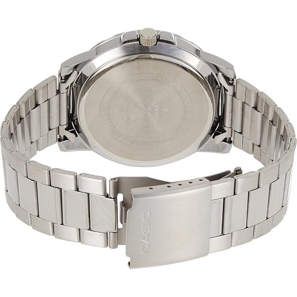 Casio Men's Silver/Blue Diver Style Stainless Steel Watch (Model: MTPVD01D-2BV) - Picture 2 of 4